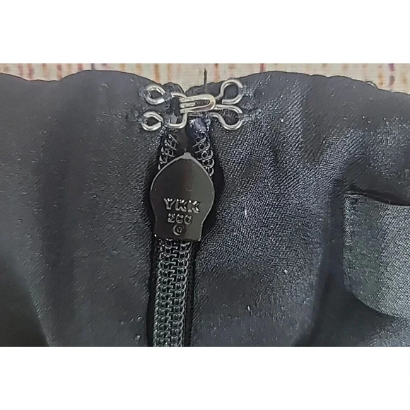 Theory Shell C Aster Jacquard Blouse Top Women's Large Black Sleeveless - Picture 4 of 6